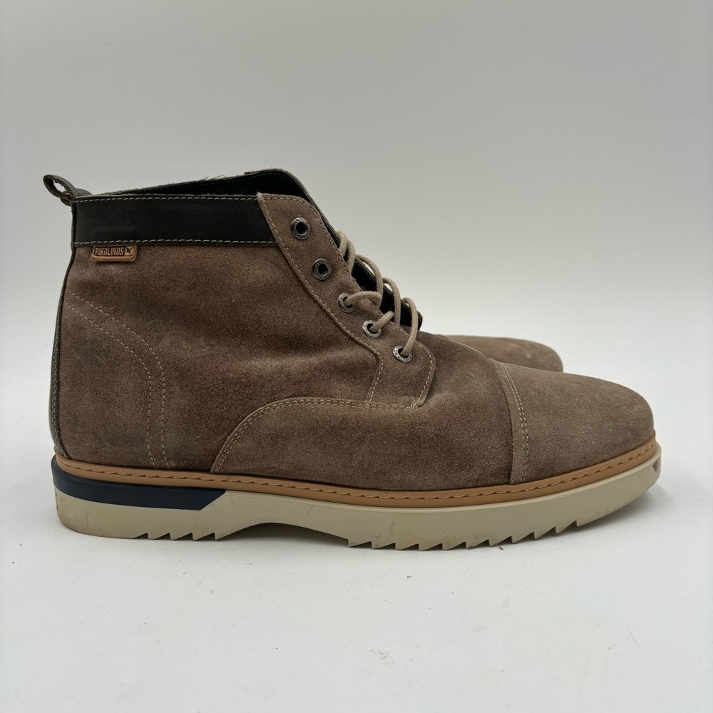 Pikolinos Men’s 40 Suede Lace Up Cap Toe Chukka Boots